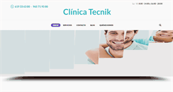 Desktop Screenshot of clinicadentaltecnik.com