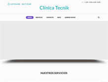Tablet Screenshot of clinicadentaltecnik.com